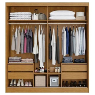 Armário 2P c/Espelho Nature / Off White MBIA2P0058