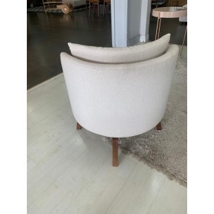 POLTRONA GIRATORIA EM LINHO M99POL0102