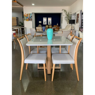 Sala de Jantar com Mesa e Quatro Cadeiras Completa (MIVCAD0085eMLXMJA0001)