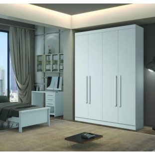 Guarda Roupa 4 Portas Branco MBIA4P0017