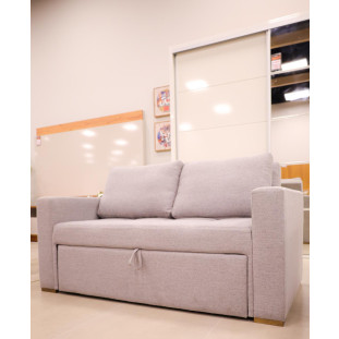 SOFA CAMA 2 LUGARES LINHO CINZA -  1,60 MFESCA0668 