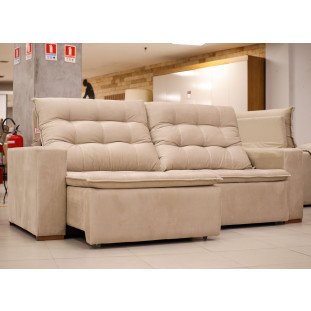 Sofá Retrátil e Reclinável Três Lugares MFES3L1226 (2,20)