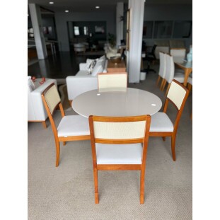 CONJUNTO COM 4 CADEIRAS 1,20 DIAM MHECAD0758EMBMMJA0003
