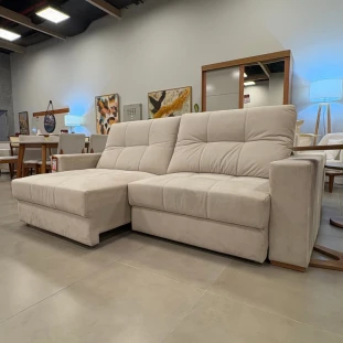 Sofá Retrátil e Reclinável Três Lugares MFESOF4475 (2,20)