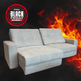 Sofá Retrátil e Reclinável Três Lugares MFESOF4475 (2,20)